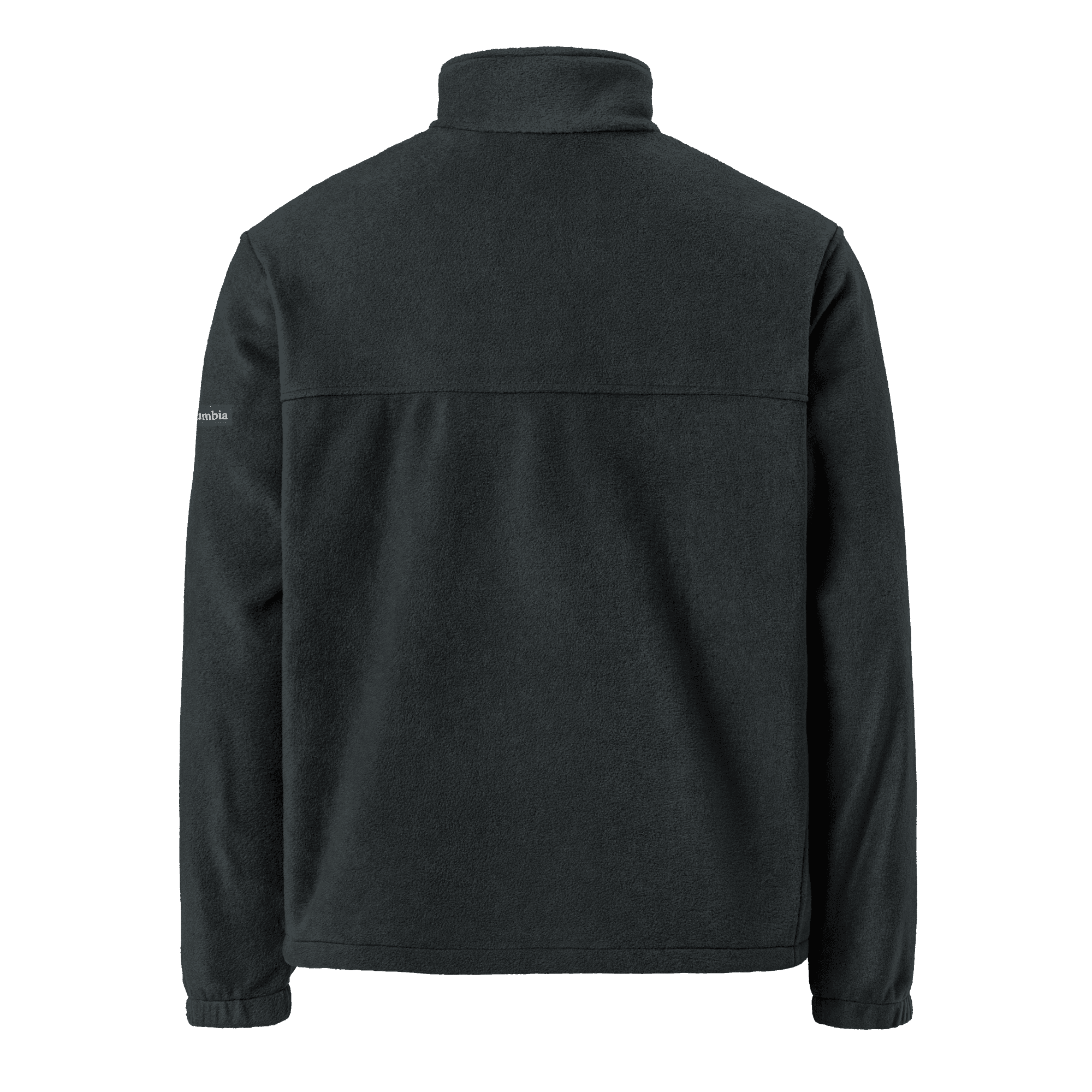 Back view of the black Columbia Fleece Jacket