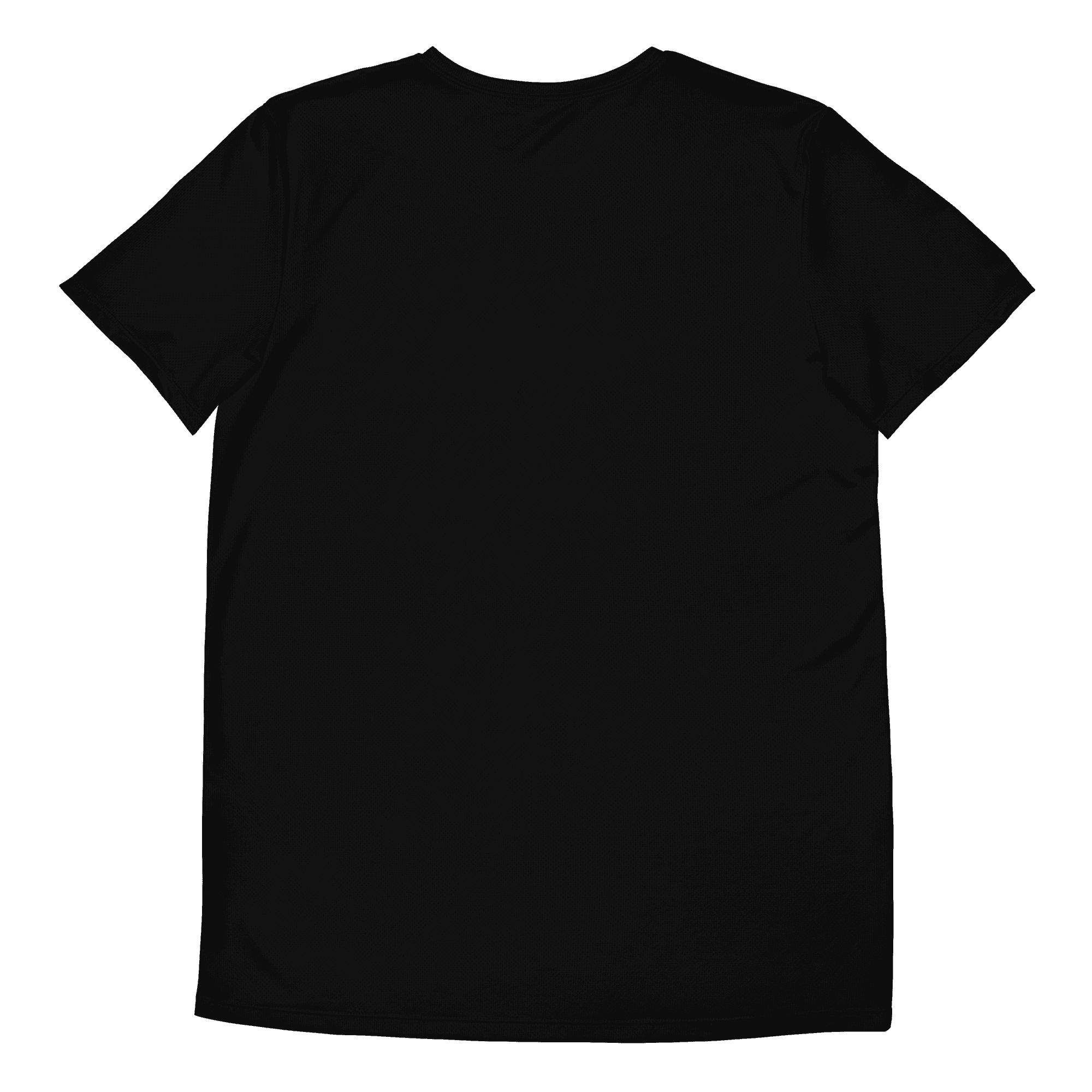 Men’s Performance Tee in black, back view