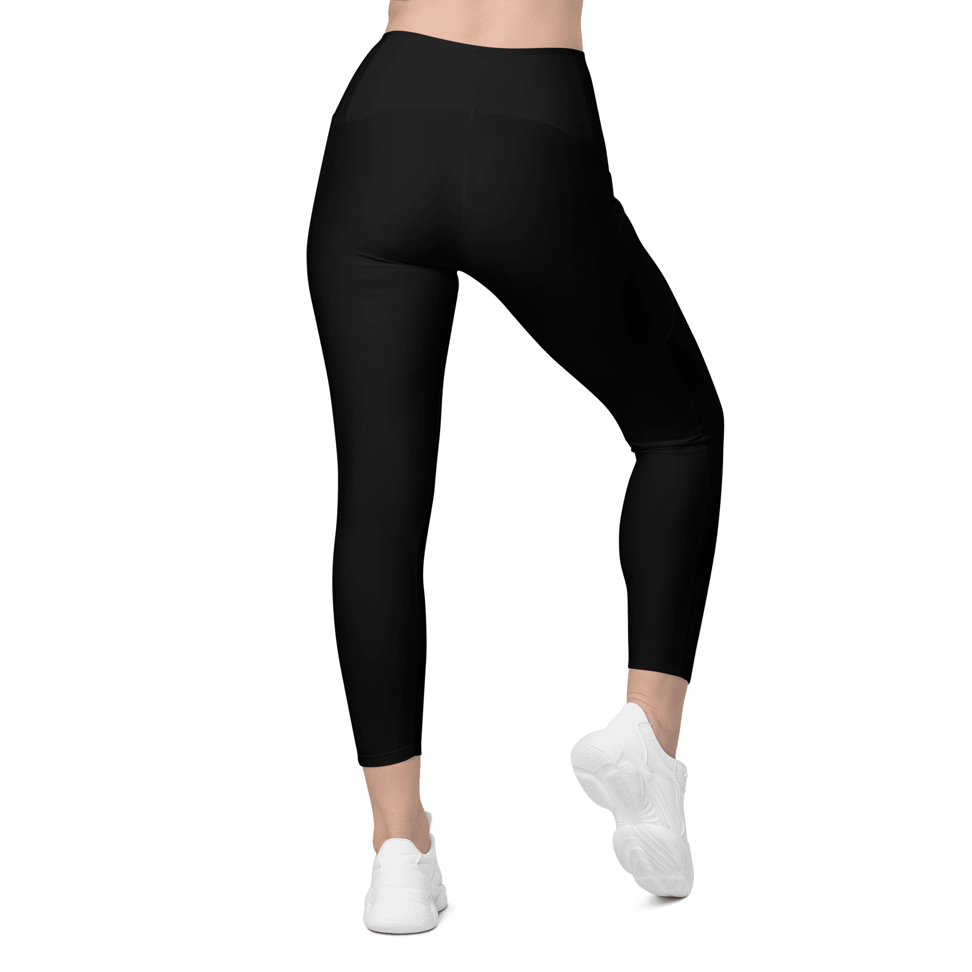 Move Pocket Leggings in black, back fit view on a model