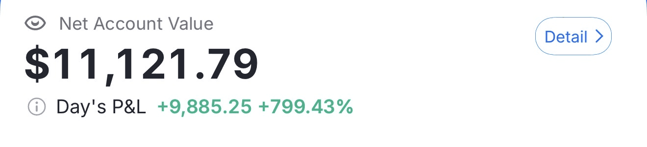 Sidd realized profit screenshot