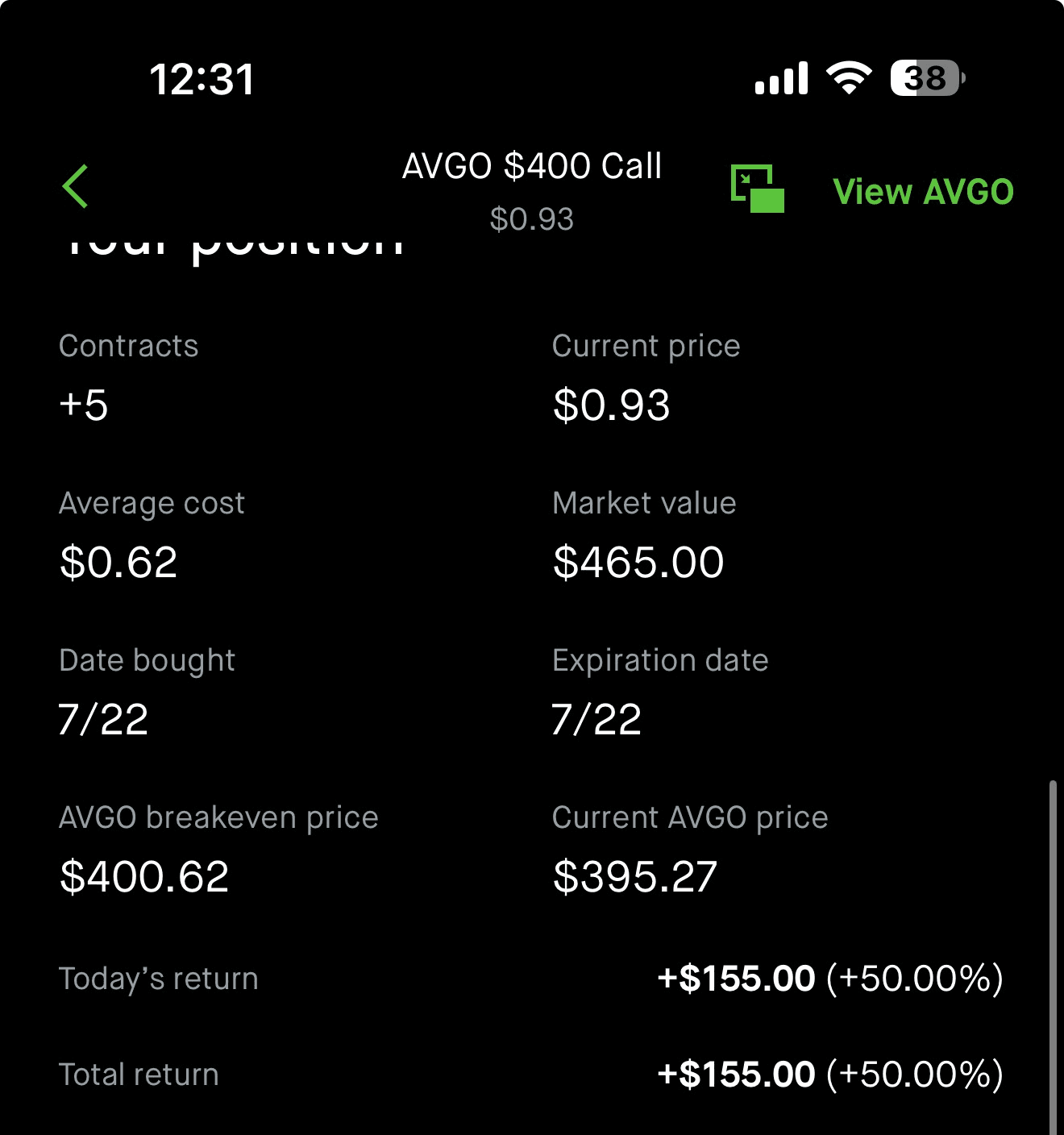 fiblevels realized profit screenshot