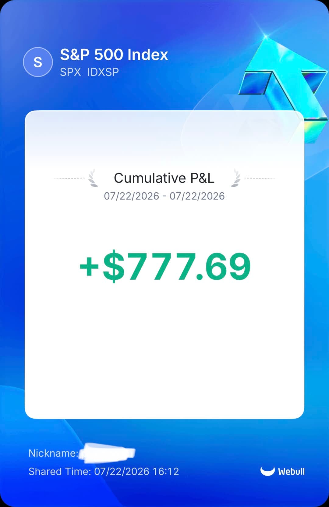 $PYder realized profit screenshot