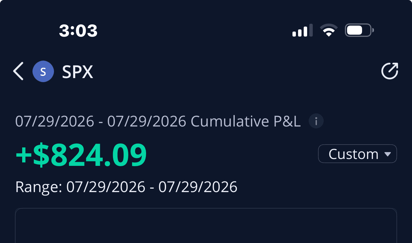 jeffj realized profit screenshot