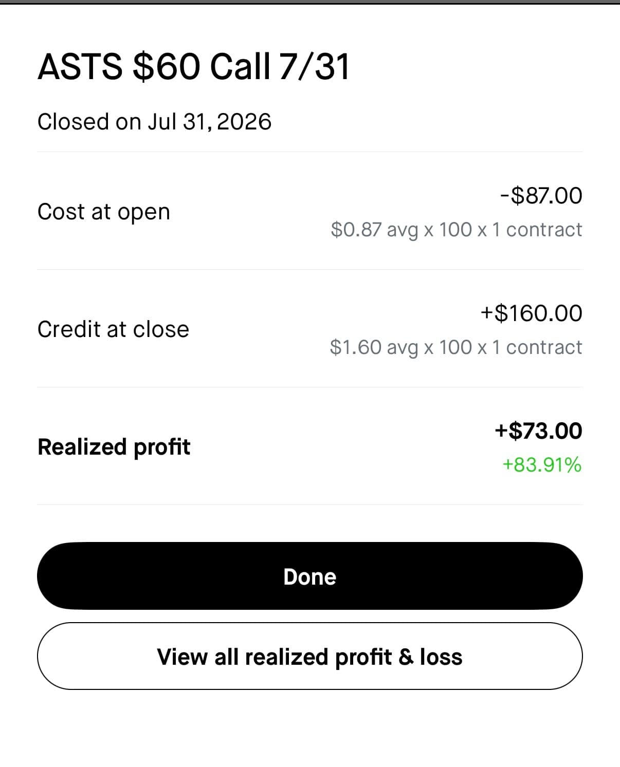 raj realized profit screenshot