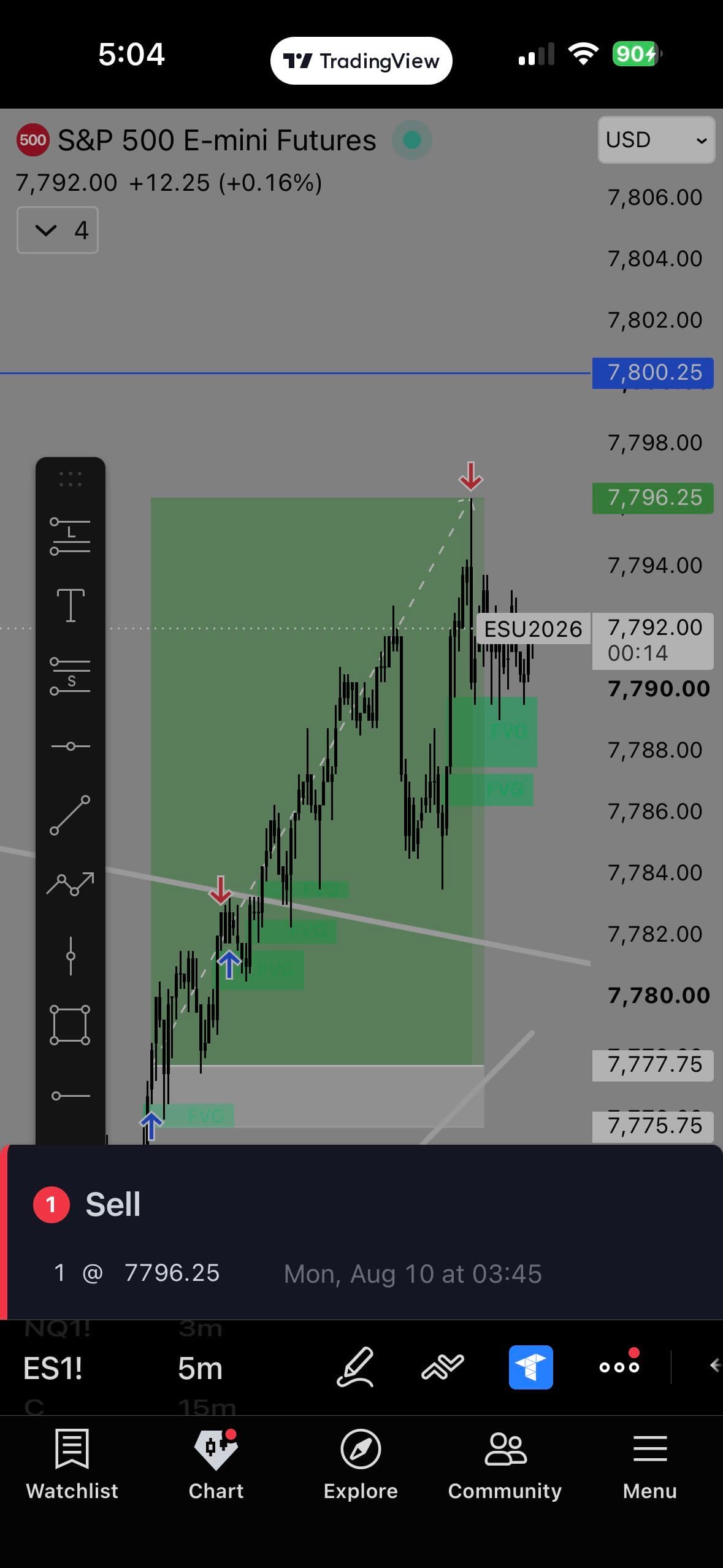 pwood8 realized profit screenshot
