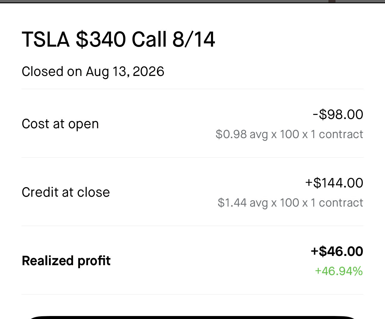 porschacher realized profit screenshot