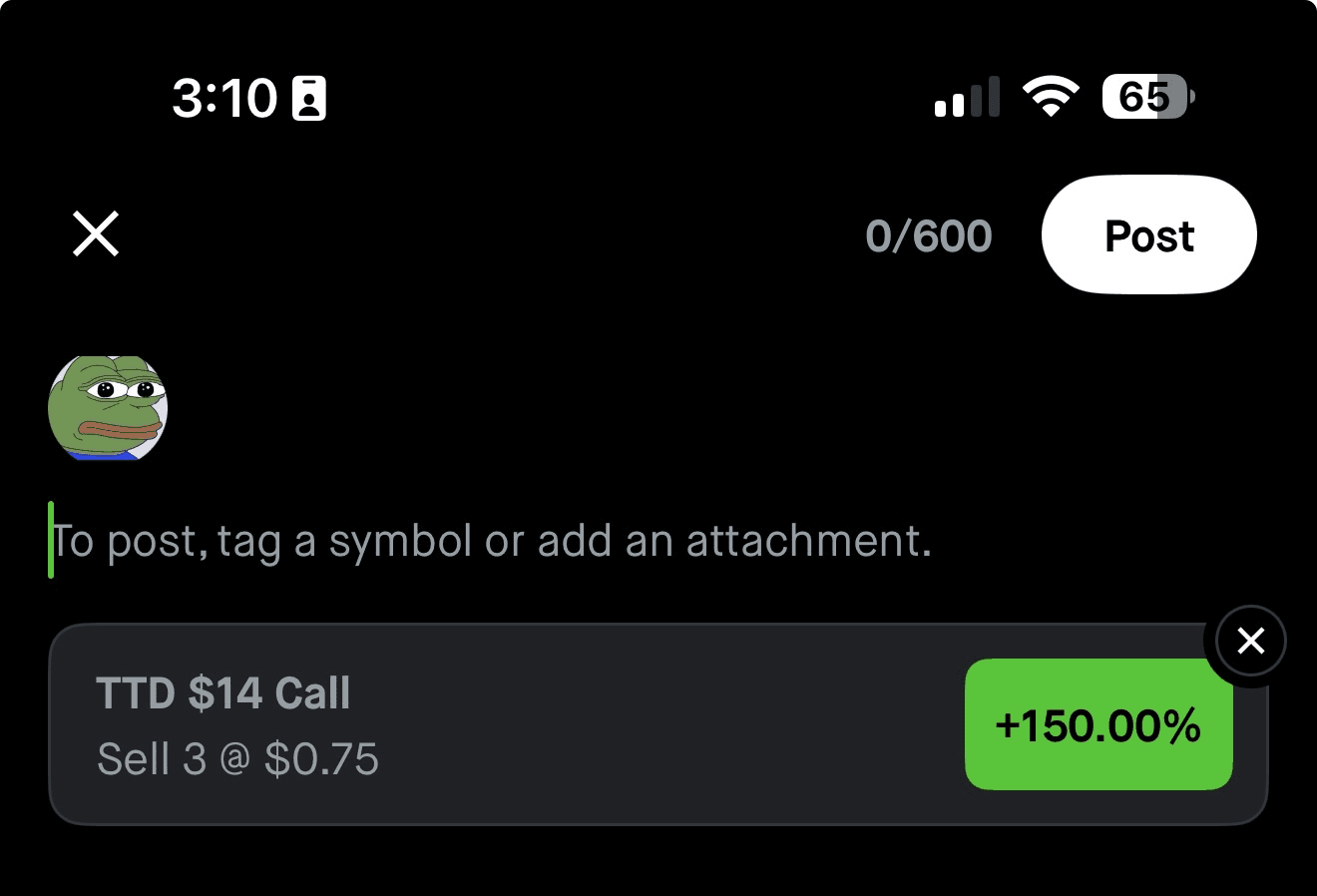 fiblevels realized profit screenshot