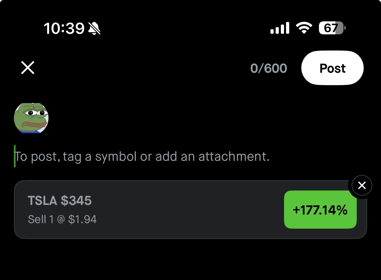 fiblevels realized profit screenshot