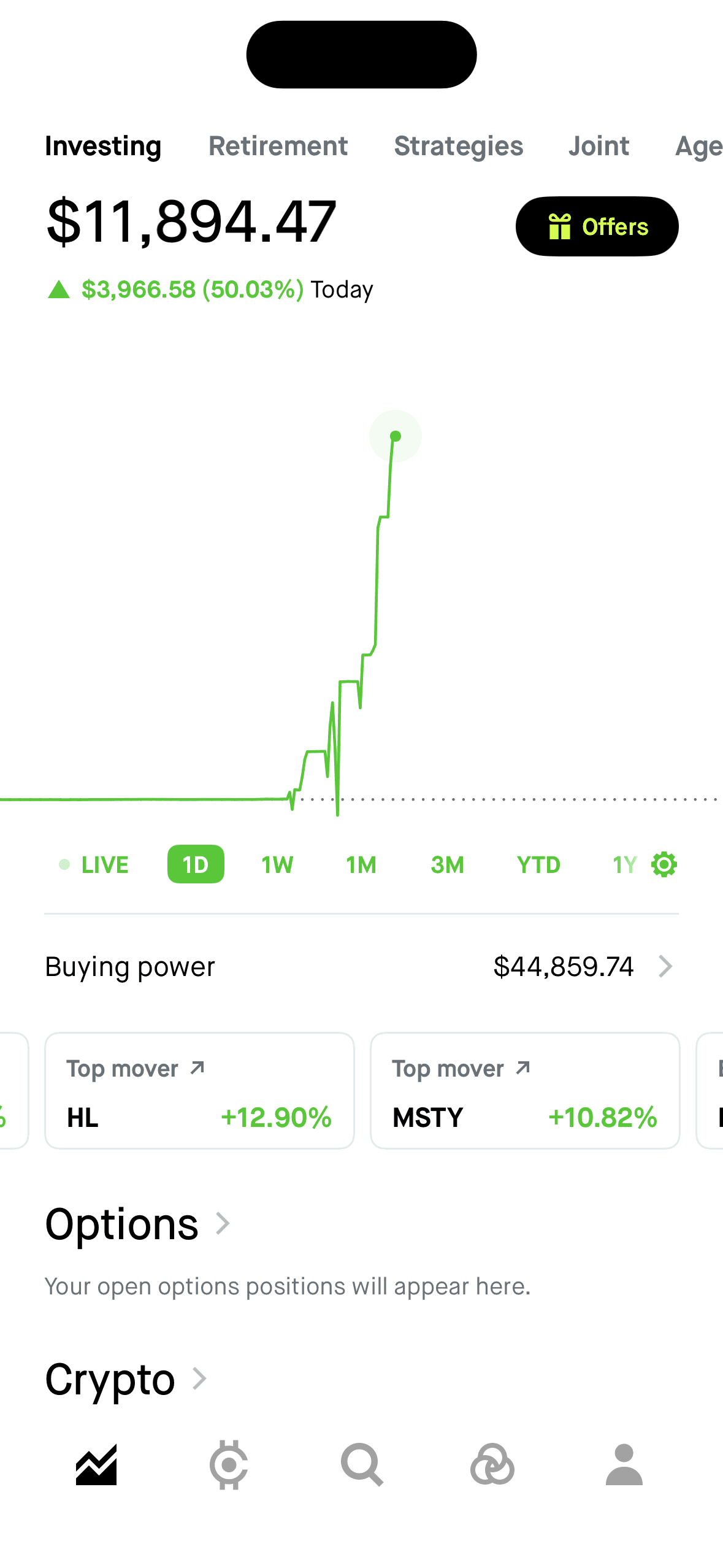 cooltesla realized profit screenshot