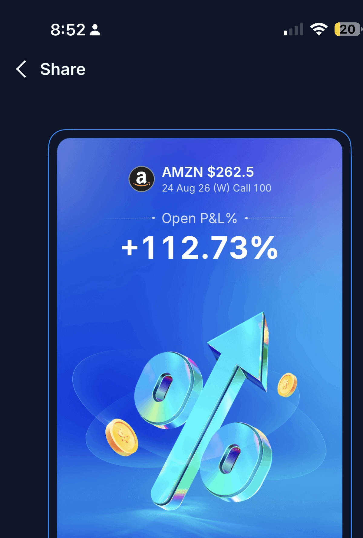 IMG realized profit screenshot