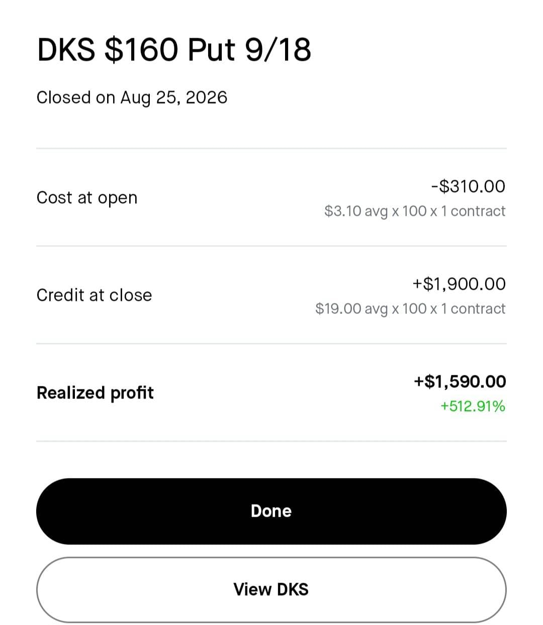 Marky Mark realized profit screenshot
