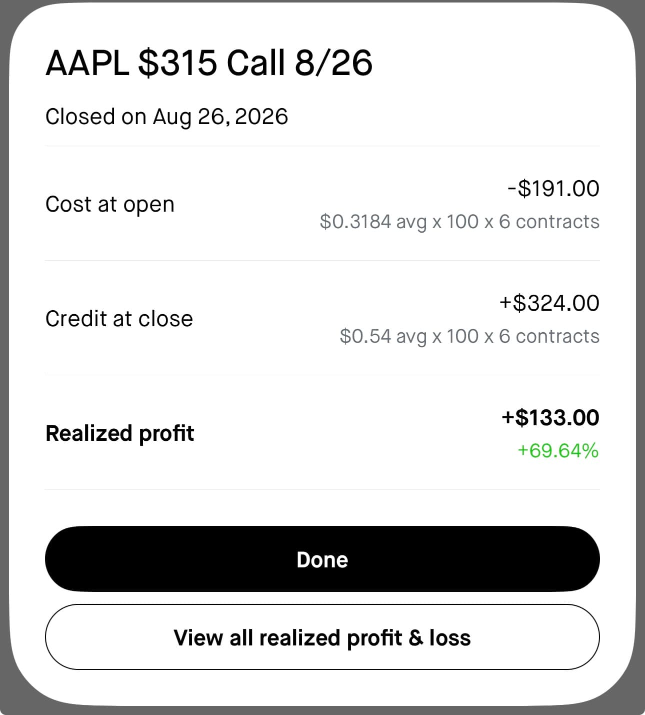 Nathan realized profit screenshot
