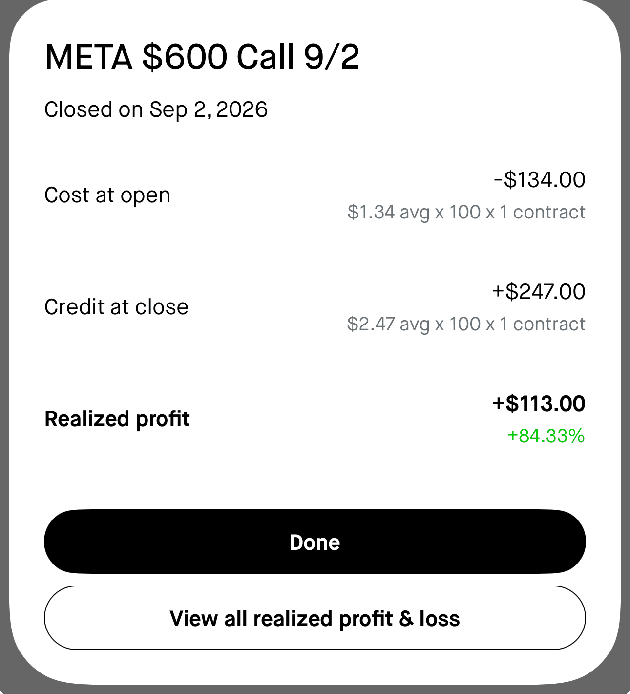 Nathan realized profit screenshot