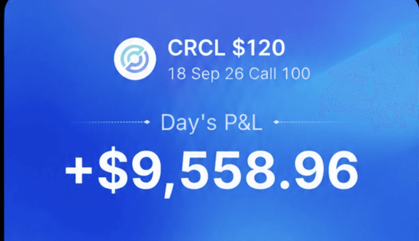 AG realized profit screenshot