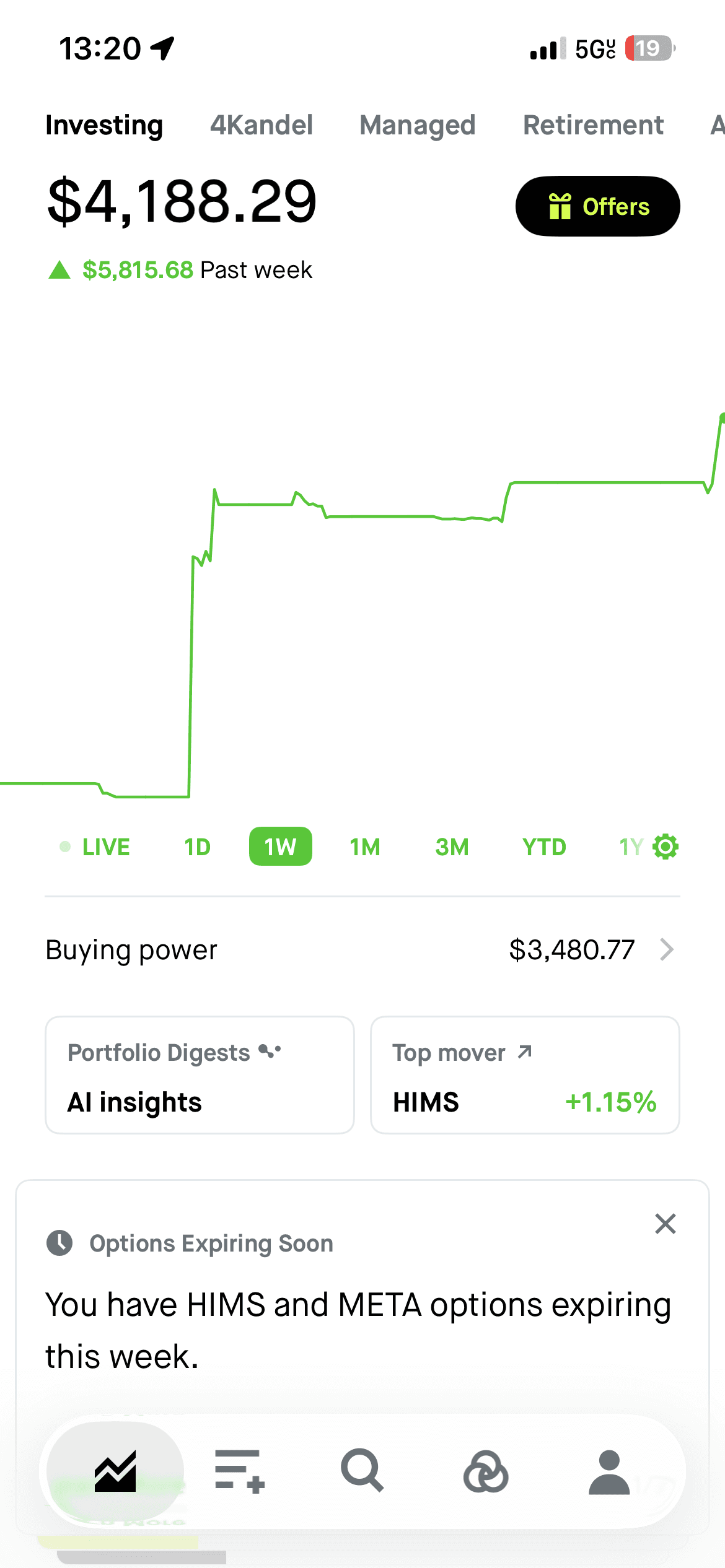 Wukong realized profit screenshot