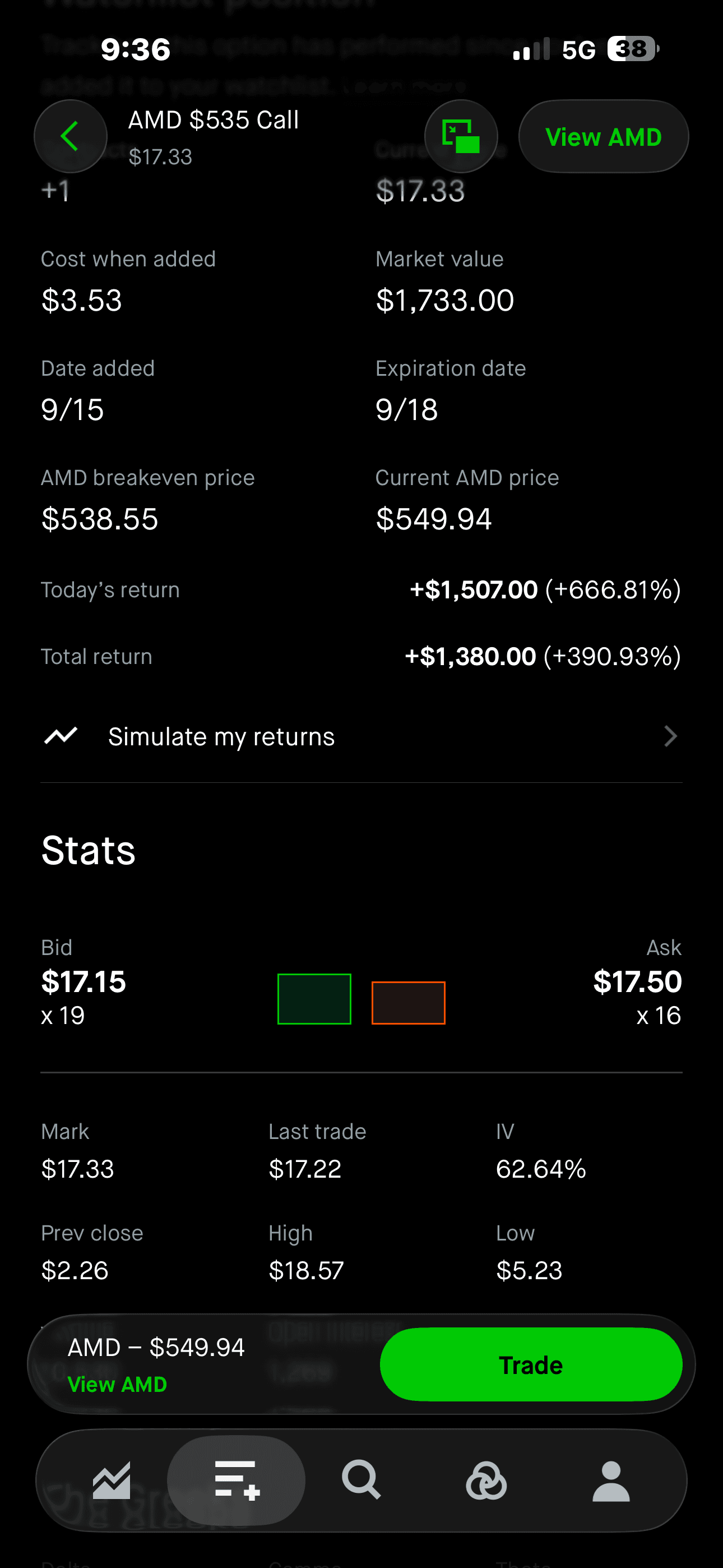 coolguy760 realized profit screenshot