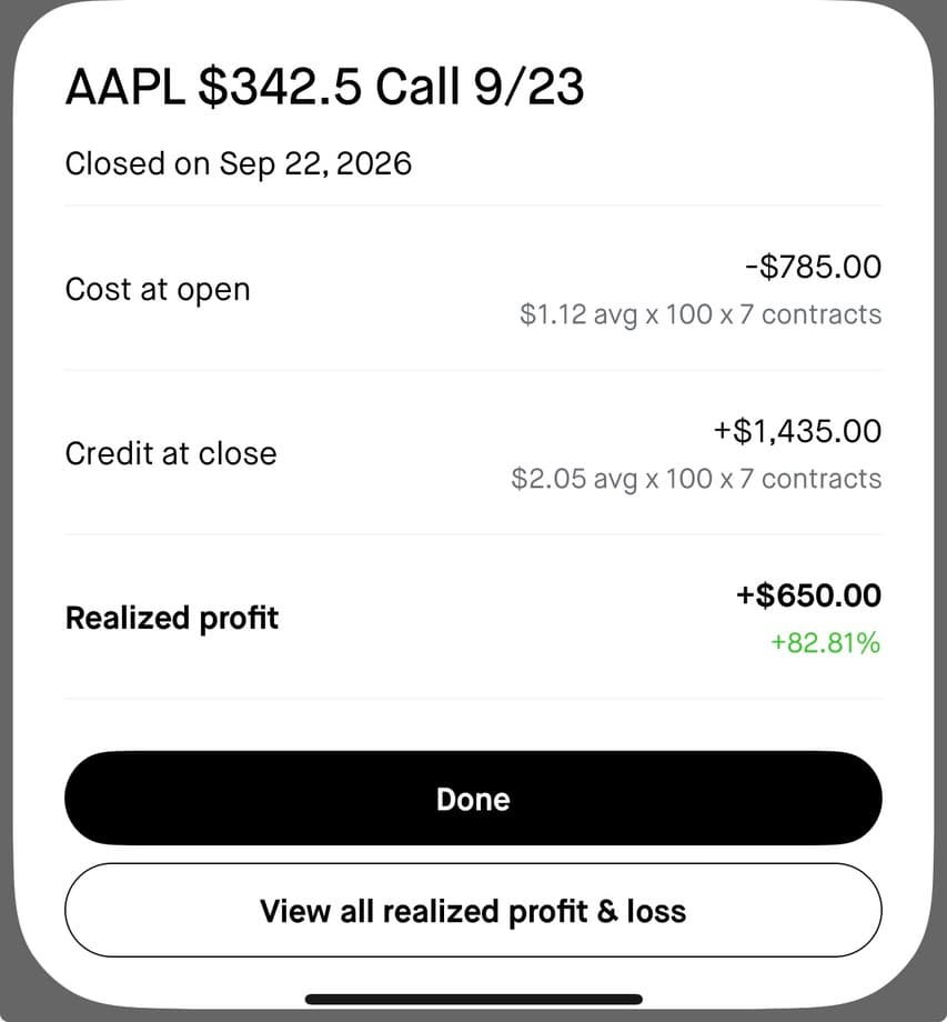 Nathan realized profit screenshot