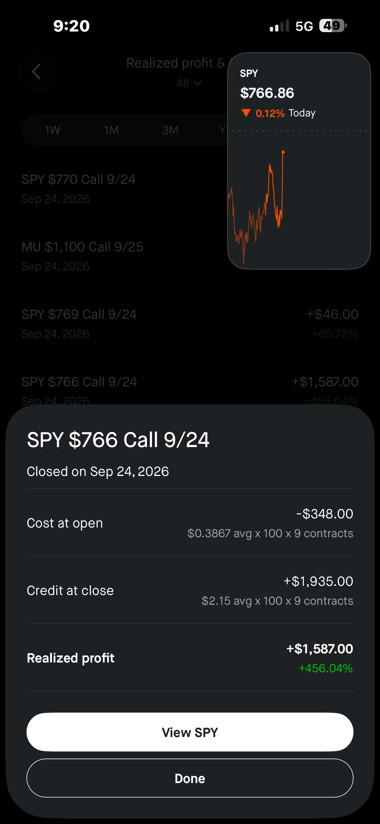coolguy760 realized profit screenshot